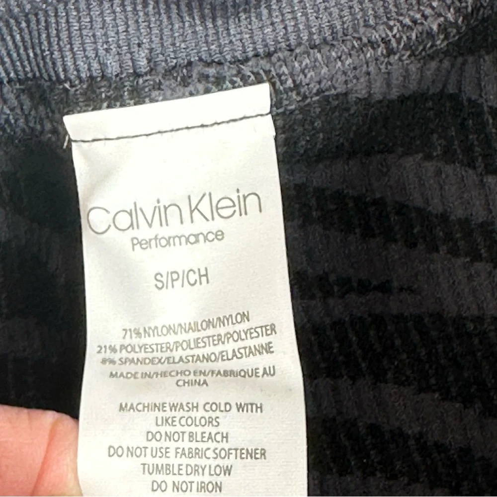 CALVIN KLEIN leggings performance ANIMAL PRINT sexy  athletic wear black S small